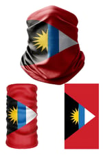 e taktik Multifunctional Flag of Antigua And Barbuda Seamless UV+Face Mask Headband Bandana Do Rag Hairband
