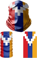 e taktik Multifunctional Flag of Artsakh Seamless UV+Face Mask Headband Bandana Do Rag Hairband