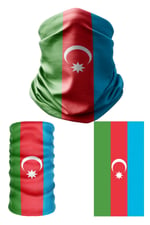 e taktik Multifunctional Flag of Azerbaijan Seamless UV+Face Mask Headband Bandana Do Rag Hairband