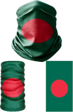 e taktik Multifunctional Flag of Bangladesh Seamless UV+Face Mask Headband Bandana Do Rag Hairband