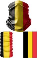 e taktik Multifunctional Flag of Belgium Seamless UV+Face Mask Headband Bandana Do Rag Hairband