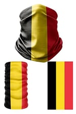 e taktik Multifunctional Flag of Belgium Seamless UV+Face Mask Headband Bandana Do Rag Hairband