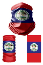 e taktik Multifunctional Flag of Belize Seamless UV+Face Mask Headband Bandana Do Rag Hairband