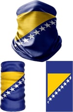 e taktik Multifunctional Flag of Bosnia and Herzegovina Seamless UV+ Headband Bandana Do Rag Hairband
