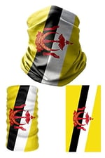 e taktik Multifunctional Flag of Brunei Seamless UV+Face Mask Headband Bandana Do Rag Hairband