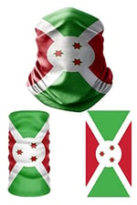 e taktik Multifunctional Flag of Burundi Seamless UV+Face Mask Headband Bandana Do Rag Hairband