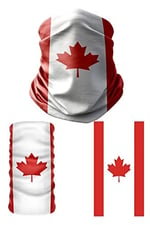 e taktik Multifunctional Flag of Canada Seamless UV+Face Mask Headband Bandana Do Rag Hairband