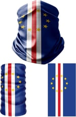 e taktik Multifunctional Flag of Cape Verde Seamless UV+Face Mask Headband Bandana Do Rag Hairband