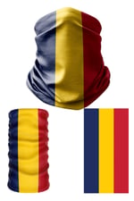 e taktik Multifunctional Flag of Chad Seamless UV+Face Mask Headband Bandana Do Rag Hairband