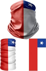 e taktik Multifunctional Flag of Chile - Bandera de Chile Knitting UV+ Headband Bandana Do Rag Hairband