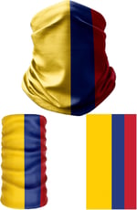 e taktik Multifunctional Flag of Colombia Seamless UV+Face Mask Headband Bandana Do Rag Hairband