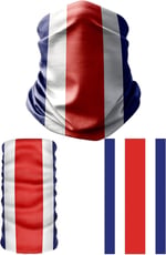 e taktik Multifunctional Flag of Costa Rica Seamless UV+Face Mask Headband Bandana Do Rag Hairband