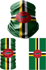 e taktik Multifunctional Flag of Dominica Seamless UV+Face Mask Headband Bandana Do Rag Hairband