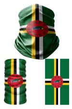 e taktik Multifunctional Flag of Dominica Seamless UV+Face Mask Headband Bandana Do Rag Hairband