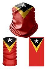 e taktik Multifunctional Flag of East Timor Seamless UV+Face Mask Headband Bandana Do Rag Hairband
