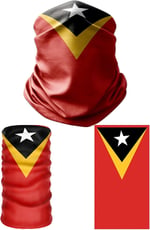 e taktik Multifunctional Flag of East Timor Seamless UV+Face Mask Headband Bandana Do Rag Hairband