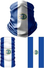 e taktik Multifunctional Flag of El Salvador Seamless UV+Face Mask Headband Bandana Do Rag Hairband