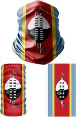 e taktik Multifunctional Flag of Eswatini Seamless UV+Face Mask Headband Bandana Do Rag Hairband
