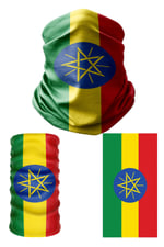 e taktik Multifunctional Flag of Ethiopia Seamless UV+Face Mask Headband Bandana Do Rag Hairband