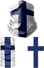 e taktik Multifunctional Flag of Finland Seamless UV+Face Mask Headband Bandana Do Rag Hairband