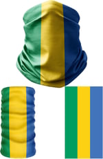 e taktik Multifunctional Flag of Gabon Seamless UV+Face Mask Headband Bandana Do Rag Hairband