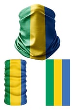 e taktik Multifunctional Flag of Gabon Seamless UV+Face Mask Headband Bandana Do Rag Hairband
