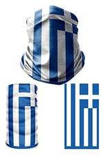 e taktik Multifunctional Flag of Greece Seamless UV+Face Mask Headband Bandana Do Rag Hairband