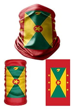 e taktik Multifunctional Flag of Grenada Seamless UV+Face Mask Headband Bandana Do Rag Hairband