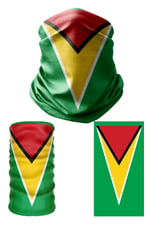 e taktik Multifunctional Flag of Guyana Seamless UV+Face Mask Headband Bandana Do Rag Hairband