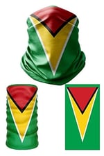 e taktik Multifunctional Flag of Guyana Seamless UV+Face Mask Headband Bandana Do Rag Hairband