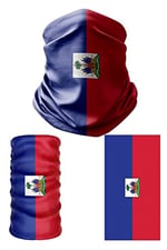 e taktik Multifunctional Flag of Haiti Seamless UV+Face Mask Headband Bandana Do Rag Hairband