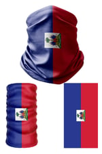 e taktik Multifunctional Flag of Haiti Seamless UV+Face Mask Headband Bandana Do Rag Hairband