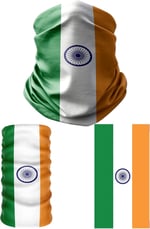 e taktik Multifunctional Flag of İndia Seamless UV+Face Mask Headband Bandana Do Rag Hairband