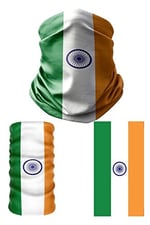 e taktik Multifunctional Flag of İndia Seamless UV+Face Mask Headband Bandana Do Rag Hairband
