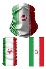e taktik Multifunctional Flag of Iran Seamless UV+Face Mask Headband Bandana Do Rag Hairband