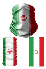 e taktik Multifunctional Flag of Iran Seamless UV+Face Mask Headband Bandana Do Rag Hairband
