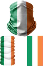 e taktik Multifunctional Flag of Ireland Seamless UV+Face Mask Headband Bandana Do Rag Hairband