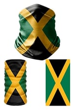 e taktik Multifunctional Flag of Jamaica Seamless UV+Face Mask Headband Bandana Do Rag Hairband