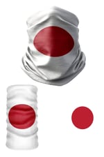 e taktik Multifunctional Flag of Japan Seamless UV+Face Mask Headband Bandana Do Rag Hairband