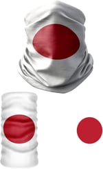 e taktik Multifunctional Flag of Japan Seamless UV+Face Mask Headband Bandana Do Rag Hairband