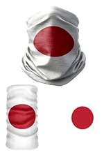 e taktik Multifunctional Flag of Japan Seamless UV+Face Mask Headband Bandana Do Rag Hairband