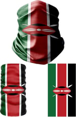 e taktik Multifunctional Flag of Kenya Seamless UV+Face Mask Headband Bandana Do Rag Hairband