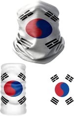 e taktik Multifunctional Flag of Korea Seamless UV+Face Mask Headband Bandana Do Rag Hairband