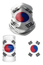 e taktik Multifunctional Flag of Korea Seamless UV+Face Mask Headband Bandana Do Rag Hairband