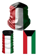 e taktik Multifunctional Flag of Kuwait Seamless UV+Face Mask Headband Bandana Do Rag Hairband
