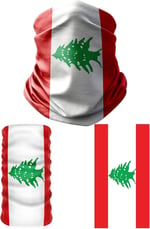 e taktik Multifunctional Flag of Lebanon Seamless UV+Face Mask Headband Bandana Do Rag Hairband