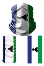 e taktik Multifunctional Flag of Lesotho Seamless UV+Face Mask Headband Bandana Do Rag Hairband
