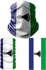 e taktik Multifunctional Flag of Lesotho Seamless UV+Face Mask Headband Bandana Do Rag Hairband