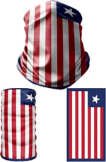 e taktik Multifunctional Flag of Liberia Seamless UV+Face Mask Headband Bandana Do Rag Hairband