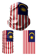 e taktik Multifunctional Flag of Malaysia Seamless UV+Face Mask Headband Bandana Do Rag Hairband